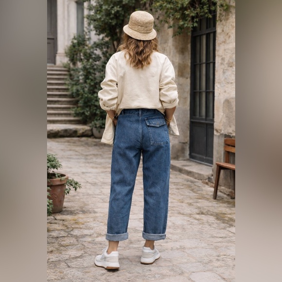 New! Girls Of Dust Guerilla Utility Vintage WWII Inspired Blue Jeans 👖 XS - Picture 3 of 9